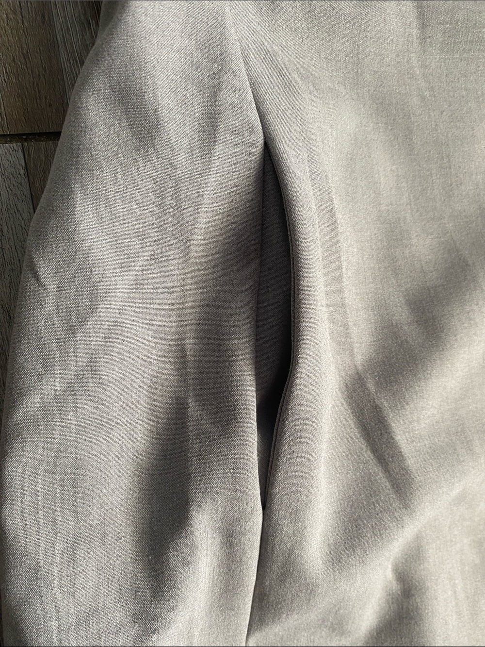 Calvin Klein Light Gray Cap-Sleeve Midi Sheath Dress with pockets - Picture 5 of 13